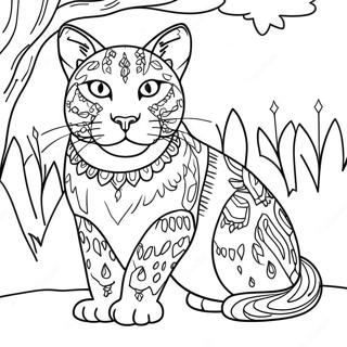 Wild Cat Coloring Page 42591-35478