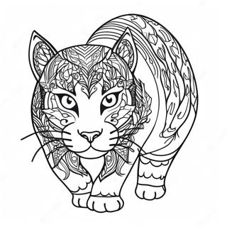 Wild Cat Coloring Page 42591-35480