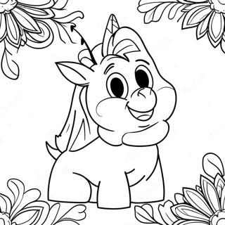 Frozen Happy Birthday Coloring Page 42601-35491