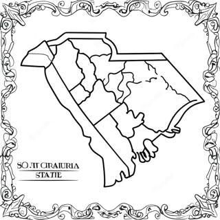 South Carolina State Outline Coloring Page 42611-35496