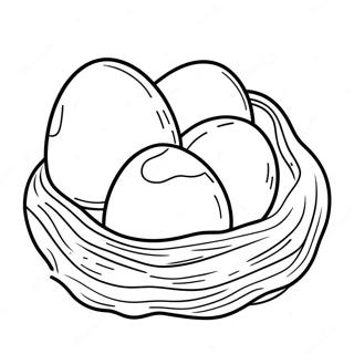 Dinosaur Egg Nest Coloring Page 42631-35506