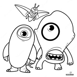 Monsters Vs Aliens Coloring Page 42641-35512