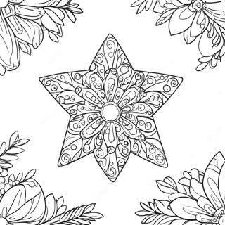 Christmas Tree Star Coloring Page 42651-35528