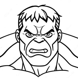 Hulk Face Coloring Page 42691-35560