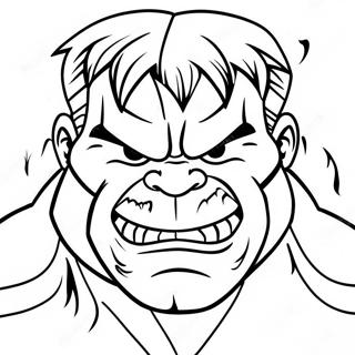 Angry Hulk Face Coloring Page 42692-35571