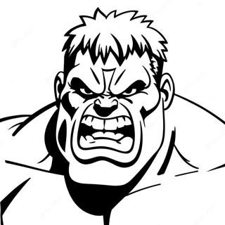 Angry Hulk Face Coloring Page 42692-35572