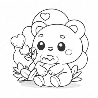 Kawaii Valentines Day Coloring Page 42711-35579