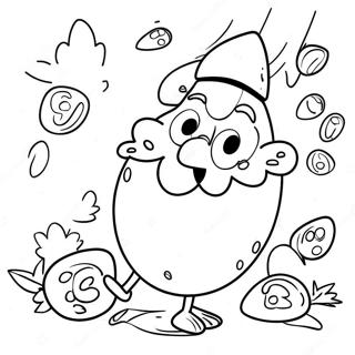 Whimsical Green Eggs And Ham Coloring Page 4271-3446