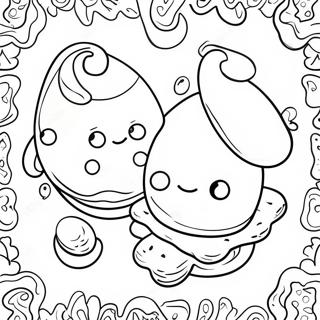 Whimsical Green Eggs And Ham Coloring Page 4271-3448