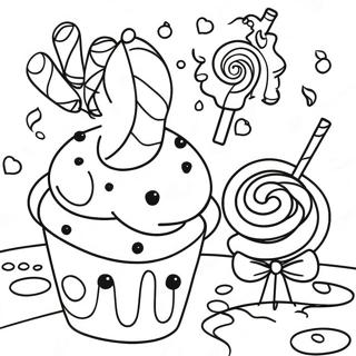 Sugar Rush Coloring Pages