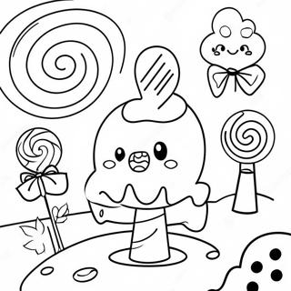 Sugar Rush Candy Land Coloring Page 42721-35586