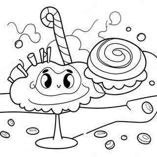 Sugar Rush Candy Land Coloring Page 42721-35587