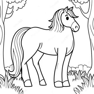 Clydesdale Horse Coloring Pages