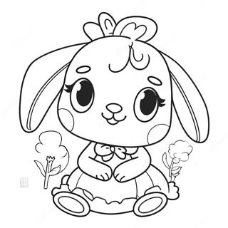 Pink Bunny Girl Coloring Page 42751-35602