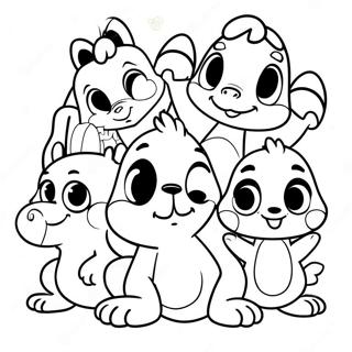 Cute Disney Animal Friends Coloring Page 42762-35631