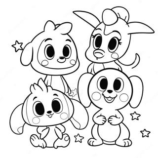 Cute Disney Doorables Friends Coloring Page 42782-35633