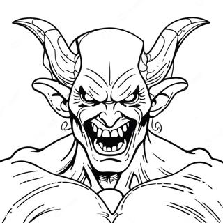 Demonic Horror Coloring Page 42791-35642