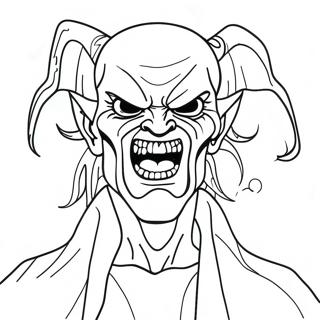 Demonic Horror Coloring Page 42791-35643