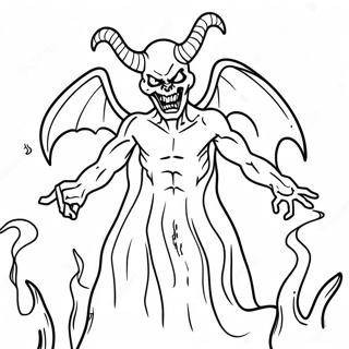 Demonic Horror Coloring Page 42791-35644