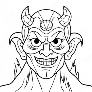 Creepy Demon With Glowing Eyes Coloring Page 42792-35639