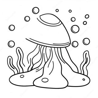 Happy Clam Underwater Coloring Page 42802-35649