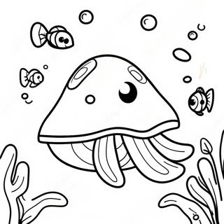 Happy Clam Underwater Coloring Page 42802-35652