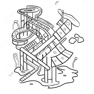 Colorful Marble Run Adventure Coloring Page 42832-35673