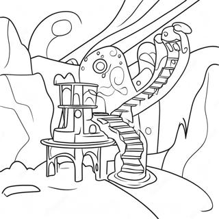 Colorful Marble Run Adventure Coloring Page 42832-35674