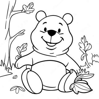 Winnie The Pooh Thanksgiving Coloring Page 42841-35680