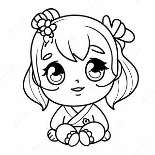 Cute Kanae Character Coloring Page 42852-35688