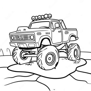 Mud Truck Off Road Coloring Pages