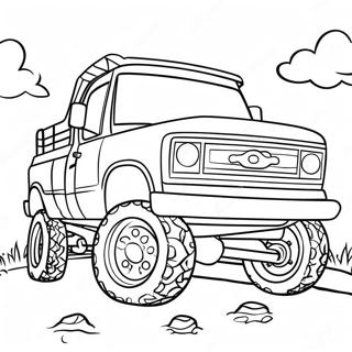 Mud Truck Off Road Coloring Page 42861-35706