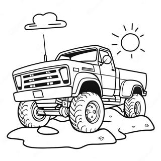 Mud Truck Off Road Coloring Page 42861-35707