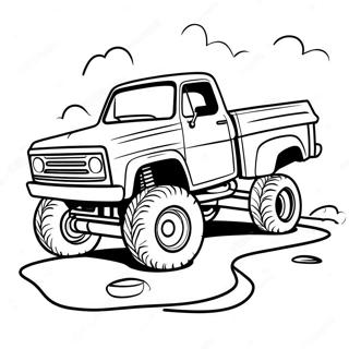 Mud Truck Off Road Coloring Page 42861-35708