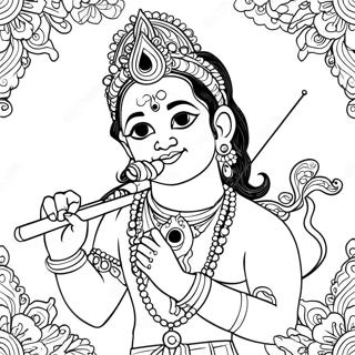 Krishna Coloring Pages