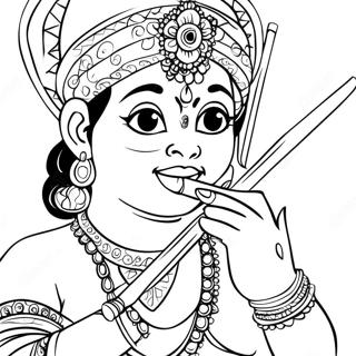 Krishna Coloring Pages