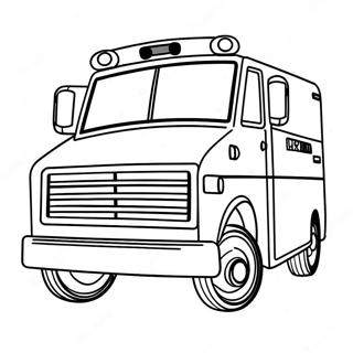 Emt Ambulance Coloring Page 42901-35727