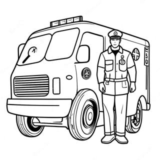 Heroic Emt Saving Lives Coloring Page 42902-35731