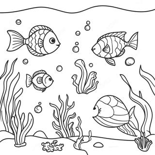 Underwater Ocean Coloring Page 4290-3458