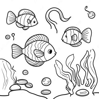 Underwater Ocean Coloring Page 4290-3459