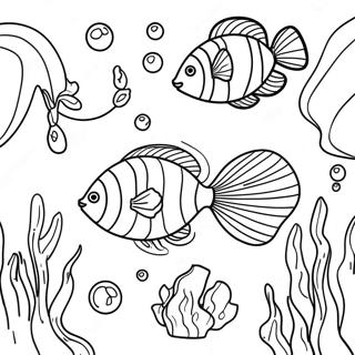 Underwater Ocean Coloring Page 4290-3460