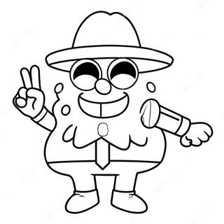 Gangster Spongebob Coloring Pages