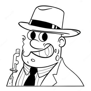 Gangster Spongebob Coloring Page 42921-35754