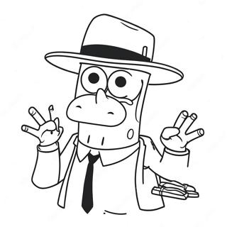 Gangster Spongebob Coloring Page 42921-35755