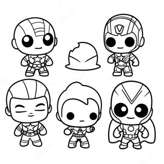 Cute Chibi Avengers Coloring Page 42931-35746