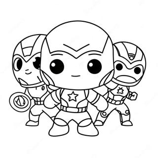 Cute Chibi Avengers Coloring Page 42931-35747