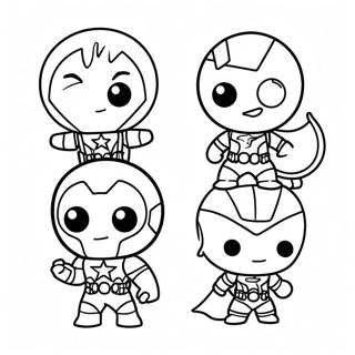 Cute Chibi Avengers Coloring Page 42931-35748