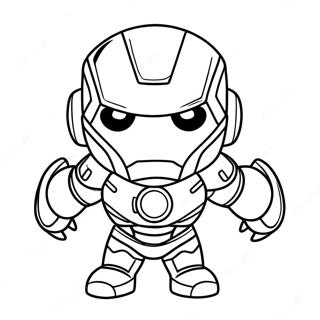 Adorable Chibi Iron Man Coloring Page 42932-35750