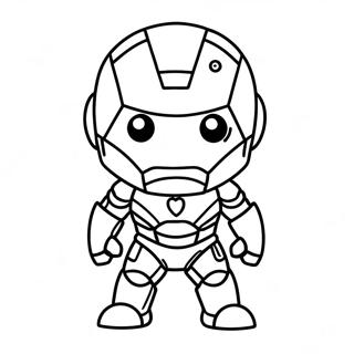 Adorable Chibi Iron Man Coloring Page 42932-35751