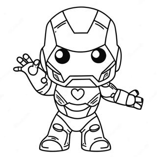 Adorable Chibi Iron Man Coloring Page 42932-35752